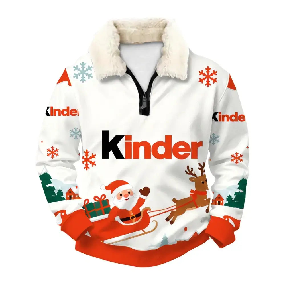 Holiday Treats Ugly Quarter Zip Sweatshirt & Sweatpant Set