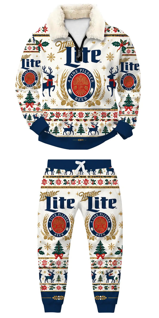 Lager Ugly Quarter Zip Sweatshirt & Sweatpant Set