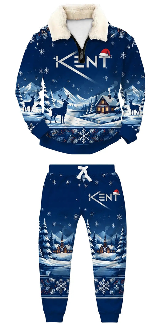 Menthol Ugly Quarter Zip Sweatshirt & Sweatpant Set