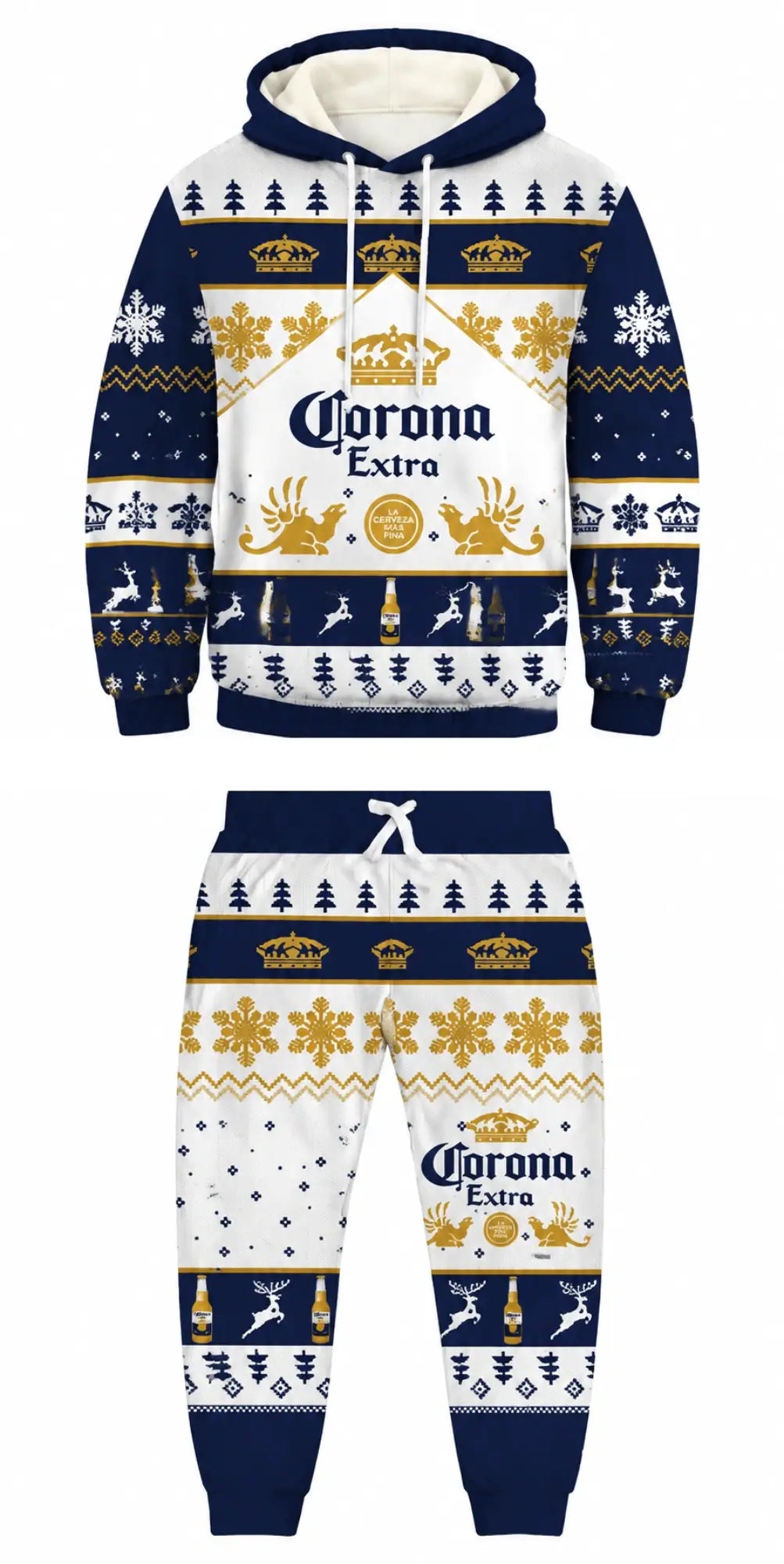 Mexican Beer Ugly Pullover Hoodie & Sweatpant Set