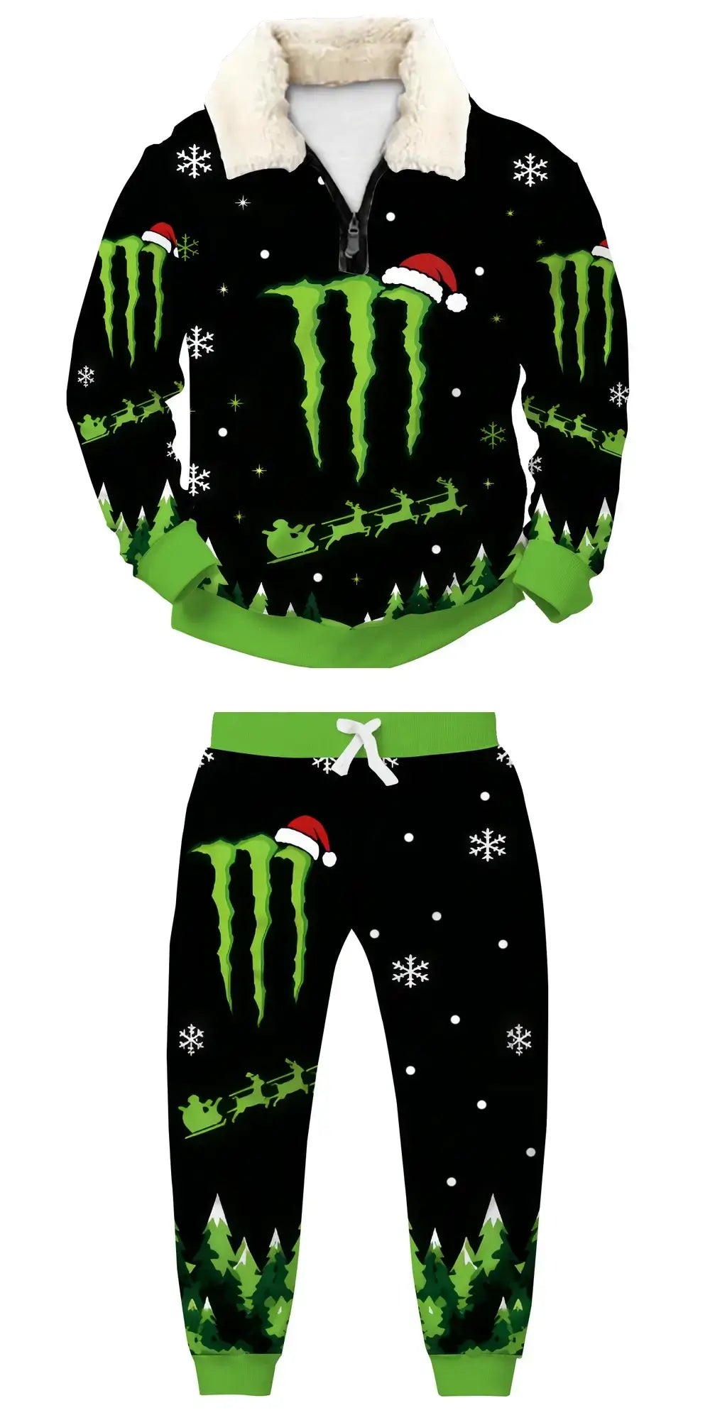 Midnight Energy Ugly Quarter Zip Sweatshirt & Sweatpant Set