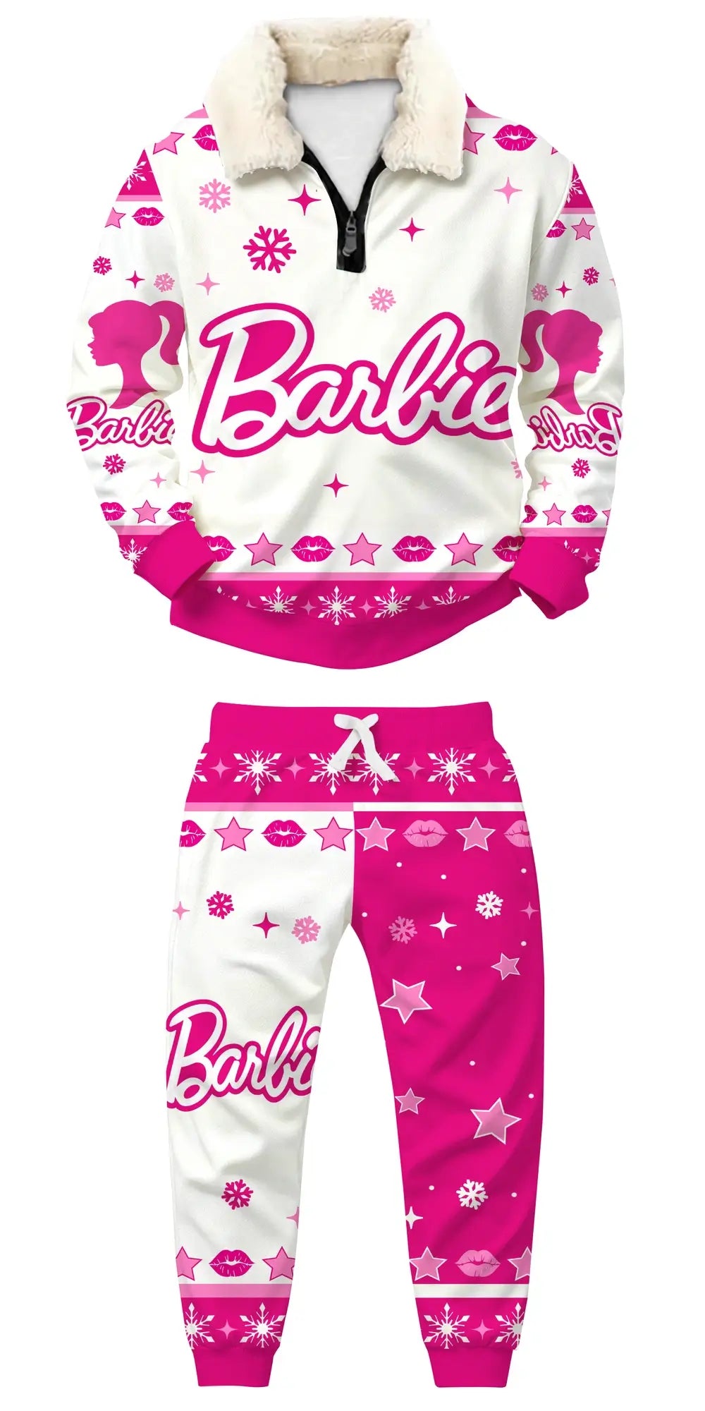 Pink Dreams Ugly Quarter Zip Sweatshirt & Sweatpant Set