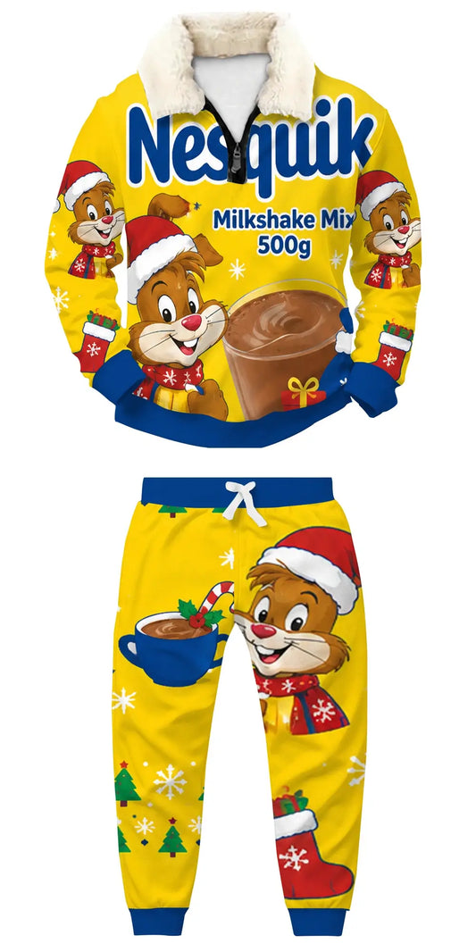 Pure Party Chaos Ugly Quarter Zip Sweatshirt & Sweatpant Set