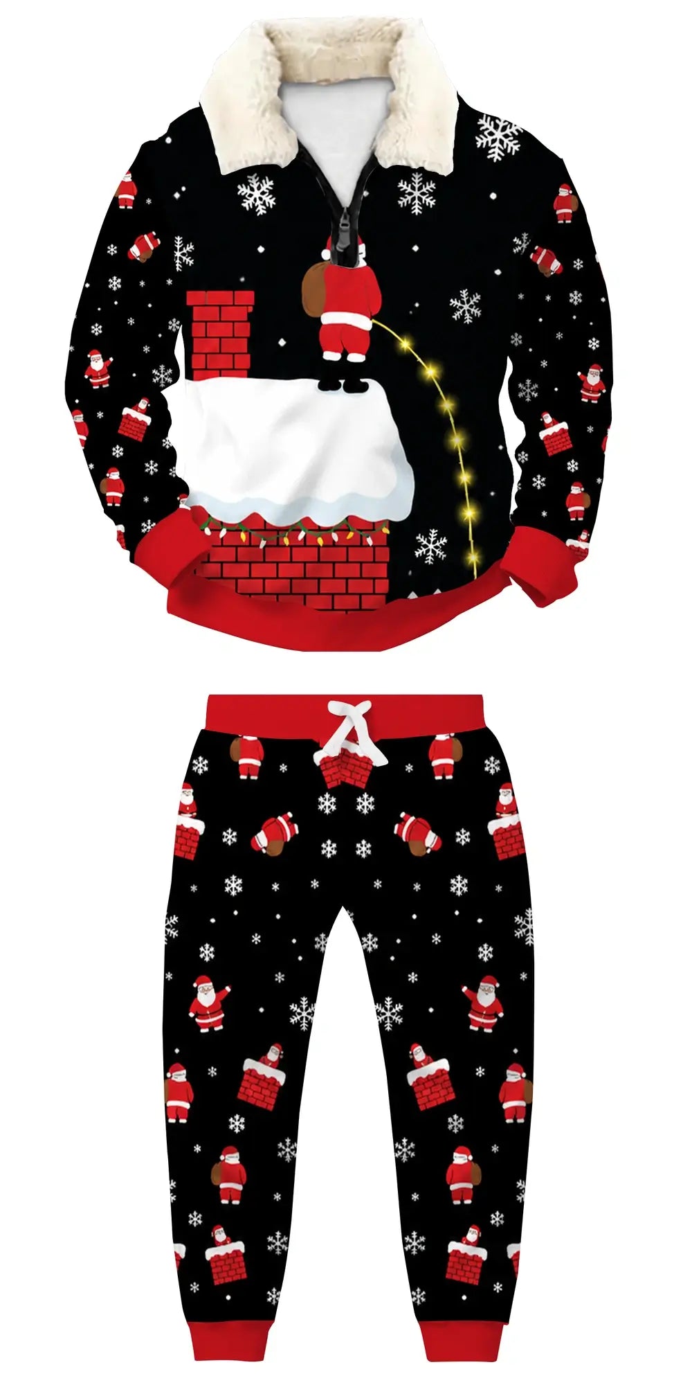 Roof Relief Ugly Quarter Zip Sweatshirt & Sweatpant Set