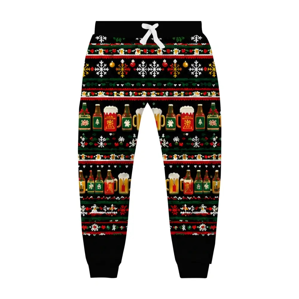 Santa Grooves Ugly Quarter Zip Sweatshirt & Sweatpant Set