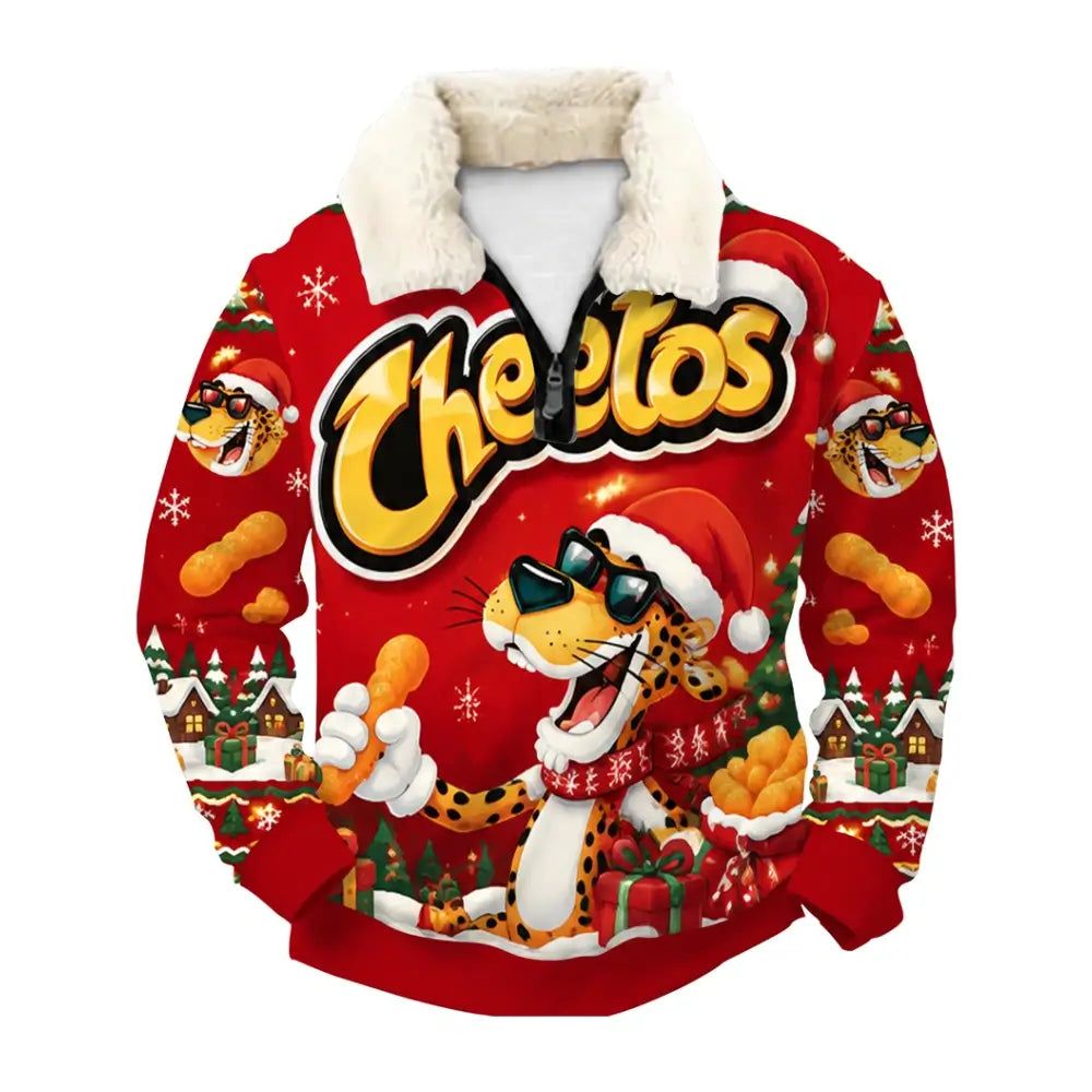 Spicy Christmas Ugly Quarter Zip Sweatshirt & Sweatpant Set