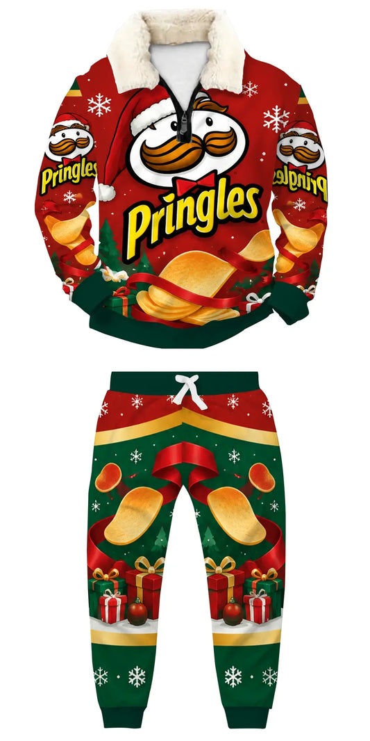 Spicy Holiday Ugly Quarter Zip Sweatshirt & Sweatpant Set
