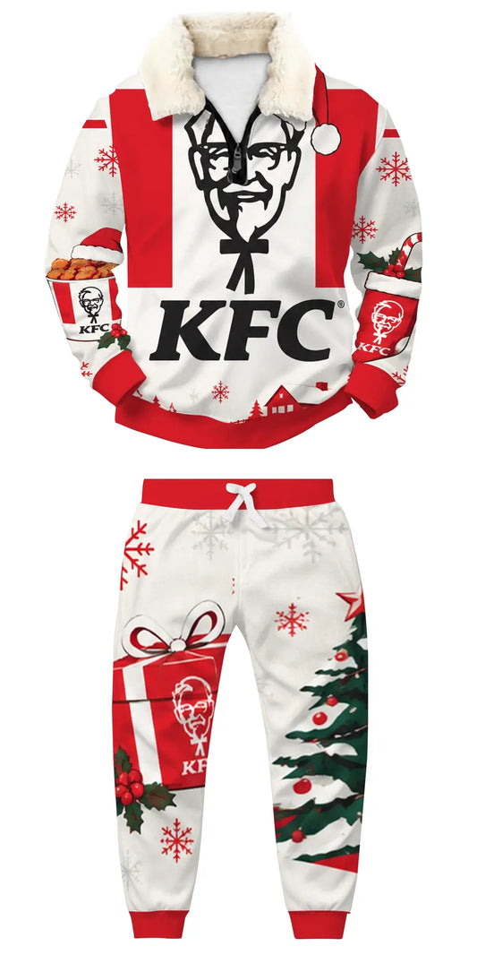 Swipe Then Dance Ugly Quarter Zip Sweatshirt & Sweatpant Set