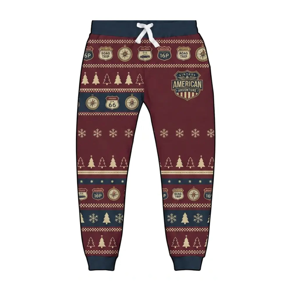 Vintage American Adventure Ugly Quarter Zip Sweatshirt & Sweatpant Set