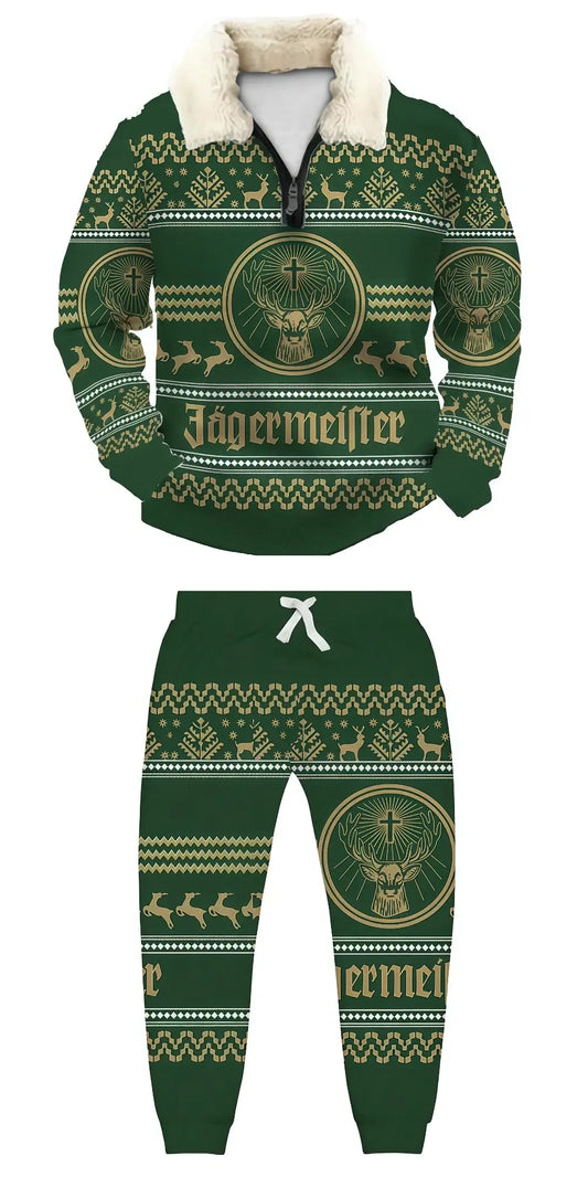 Wild Ugly Quarter Zip Sweatshirt & Sweatpant Set