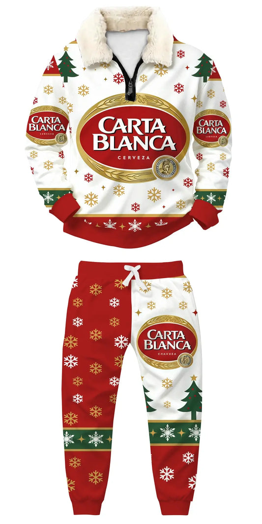 Winter Brew Ugly Quarter Zip Sweatshirt & Sweatpant Set