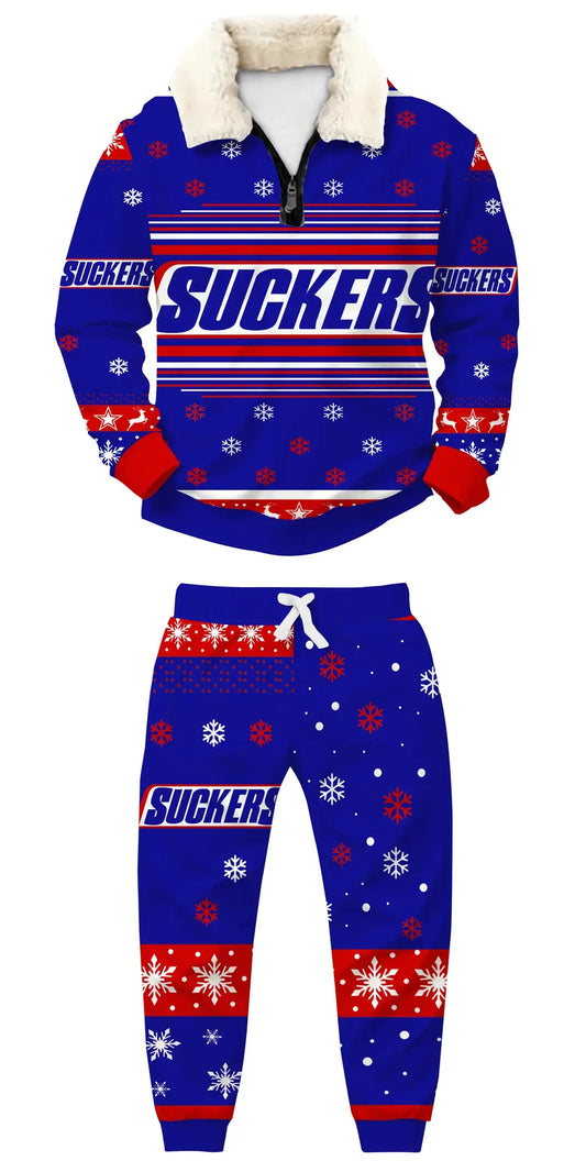 Winter Dunk Ugly Quarter Zip Sweatshirt & Sweatpant Set