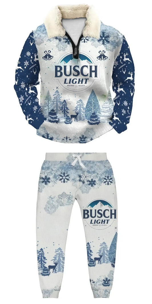 Winter Ugly Quarter Zip Sweatshirt & Sweatpant Set